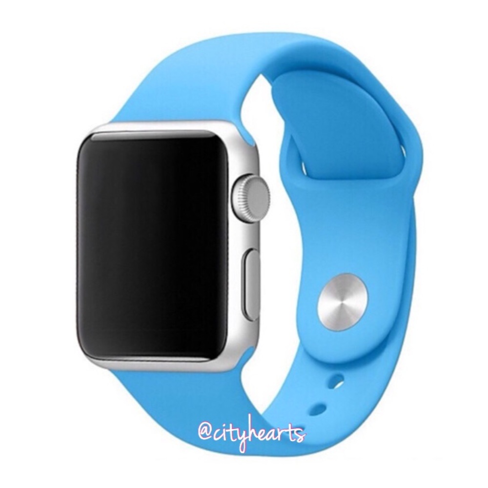 NEW Cerulean Blue Apple Watch Sport Band